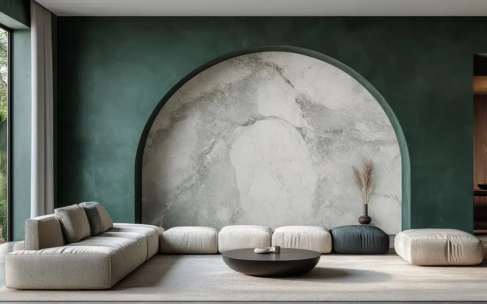 AM Raumbau Berlin GmbH Ein moderner Raum dank dekorativer Wandgestaltung