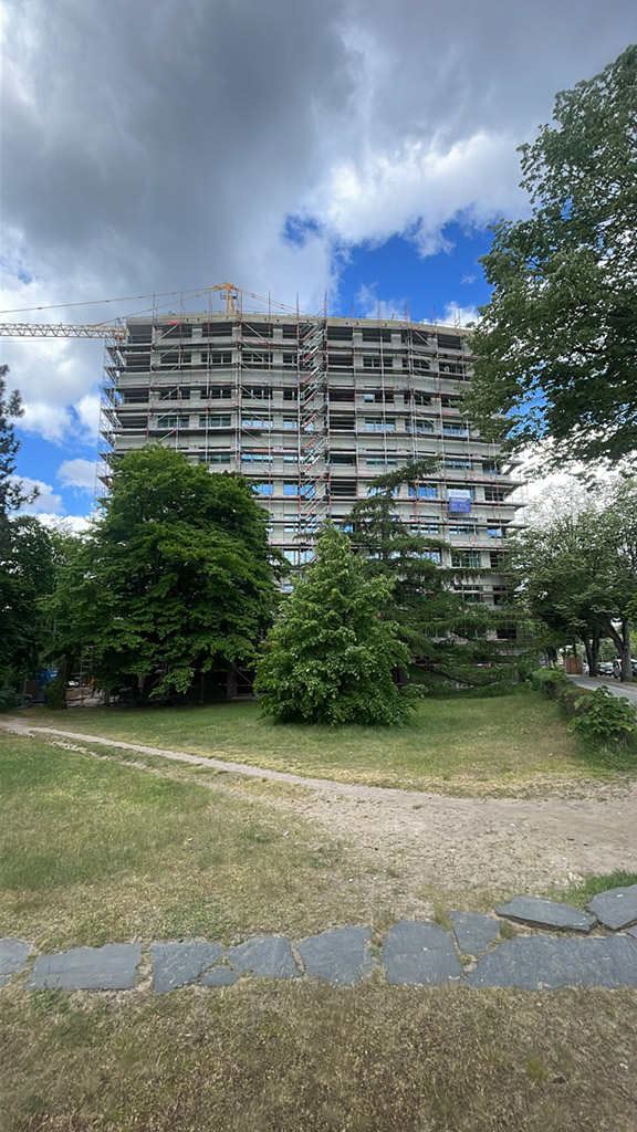 Bauprojekt Spandauer Damm im Rohbau