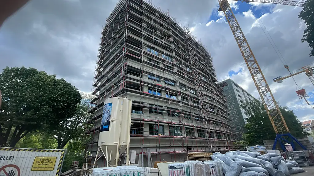 Bauprojekt Spandauer Damm im Rohbau